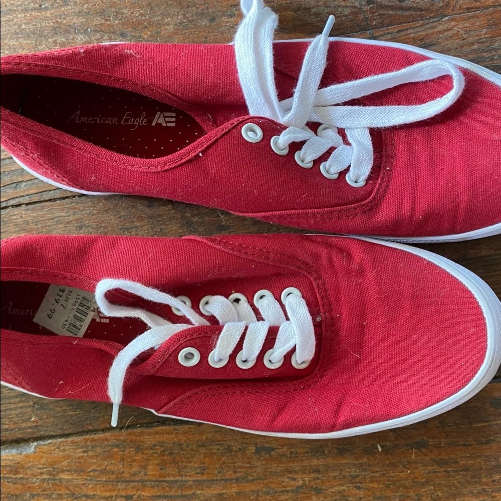 American eagle red shoes